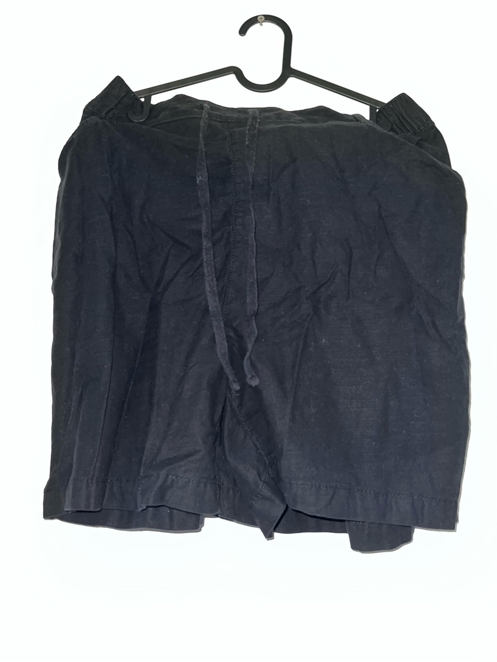 Womens Black Lane Bryant Shorts Pull on Elastic waist draw Tie Bermuda 14/16